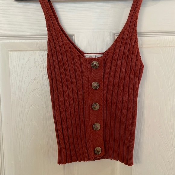 Burnt orange knit crop (never worn) - Picture 1 of 3